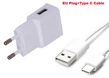2A EÚ a USA Adaptér Mobilného Telefónu Nabíjačku +Typu C, USB Dátový Kábel Pre Xiao Mi A1 (5X),ZTE nubia Z11 Max/Z17 Z12 mini,Axon 7,Axon 2