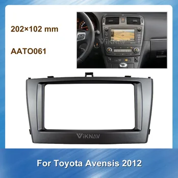 2DIN Car Audio Rámik autorádia Fascia GPS navigácie fascia panel je vhodné pre Toyota Avensis 2012 GPS Inštalačný Rám Auta