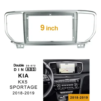 2Din Auto DVD Rám Montáž Audio Adaptér Dash Výbava Zostavy Facia Panel 9 Pre Kia KX5 SPORTAGE 2018-2019 Double Din Rádio Prehrávač
