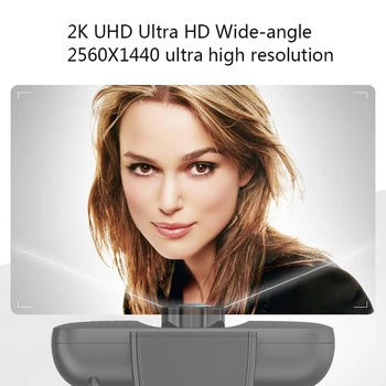 2K HD USB Duálny Mikrofón Live Webcam 8 Miliónov Usb Počítača Fotoaparát Vhodný pre PC, USB, Plug and Play