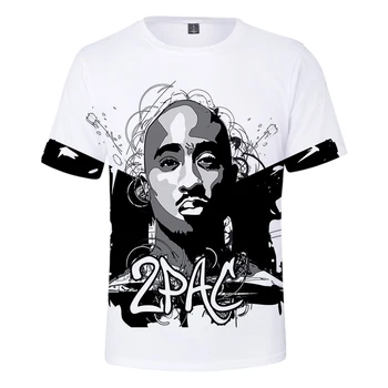 2pac 3D Tričko Unisex Tupac Makaveli T Shirt Rapper Potent Smalls Snoop Dogg Eminem Jay-z J Cole 21 Savage Tričko oblečenie