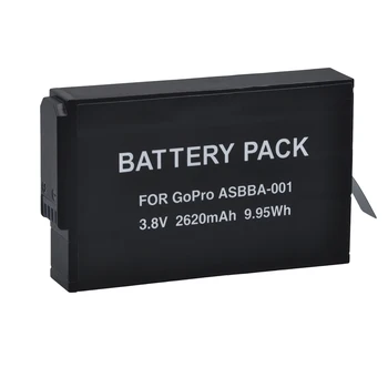 2x 2620mAh GoPro ASBBA-001 ASBBA 001 ASBBA001 Náhradnú Batériu pre Gopro Fusion 360-Stupeň Akciu, Fotoaparát