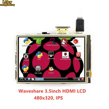 3,5 palcový HDMI LCD 480x320, Odporový Dotykový Displej LCD Tablet, HDMI rozhranie, IPS Displej, Určený pre Raspberry Pi