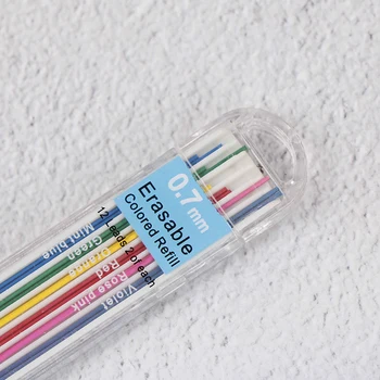 3 Boxy 0.7 mm Farebné Mechanické Ceruzky Náplň Viesť Vymazateľné Študent Stacionárne Školské potreby teplej predaj