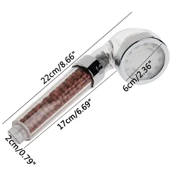 3 Farby Sprcha Hlavu LED Ovládanie Teploty Vody Svietiť Svetlo, Filter, Sprcha Hlavy