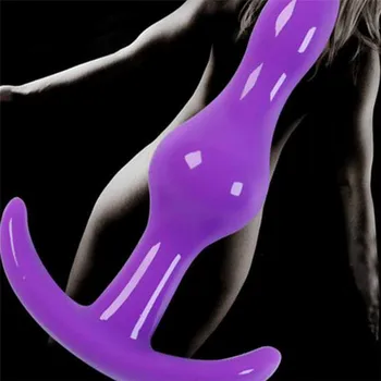 3 Lianzhu Kotvy Typ Frekvencie Vibračného Silikónový Análny Plug Análny Stimulátor plug Erotické hračky, Sex hračky pre pár 8