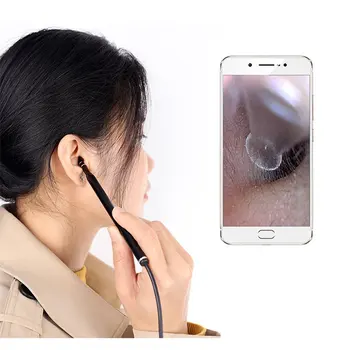 3 V 1 USB Ucho Čistenie Endoskopu ušného mazu Odstraňovač Čistiaci Nástroj Ucho vybrať Visual Earpick HD Kamera Ucho Lyžice Otoscope pre Android