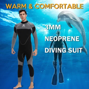 3 mm Neoprén, Neoprénová Mužov Swumsuit, Surfovanie, Plávanie, Potápanie Farby Obleku Plavky Plný Kombinézu Potápanie, Vodné Športy