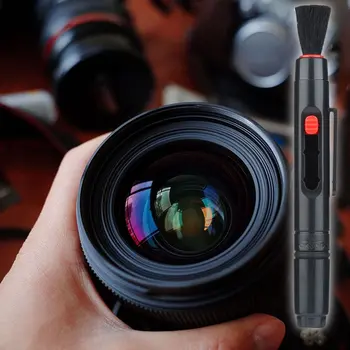 3 v 1 Súprava Objektívu Čistejšie Pero Prachu Čistič Pre DSLR VIDEO DC Kamery, Objektívy, Filtre na Čistenie Zdvíhateľnej Kefa