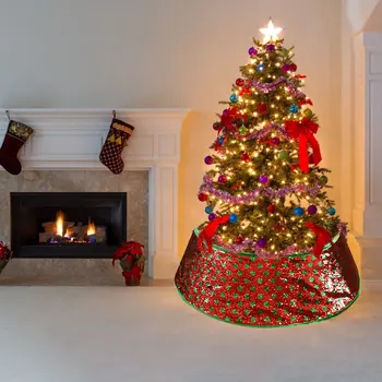 30 Palec Vianočný Stromček Golier Vianočný Stromček Krúžok Vianočný Stromček Zástera Vlna Bod Sequin Plot Vianočné Domova
