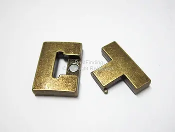 30 mm kožené spona antické bronzové Ploché magnetická spona 30x3mm kožené spony FC73B