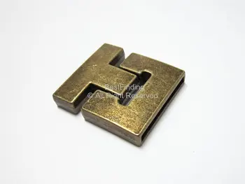 30 mm kožené spona antické bronzové Ploché magnetická spona 30x3mm kožené spony FC73B