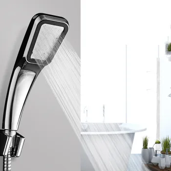 300-jamkové super-nabitá sprcha hlavu námestie ručné sprchy booster sprcha hlavu úsporu vody sprchové hlavice kúpeľňových doplnkov