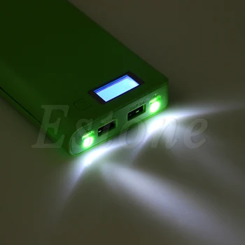 30000mAh USB Mobile Power Bank Nabíjačku DIY Pack 8pcs 18650 Batérie Prípade Držiak Telefónu-M50