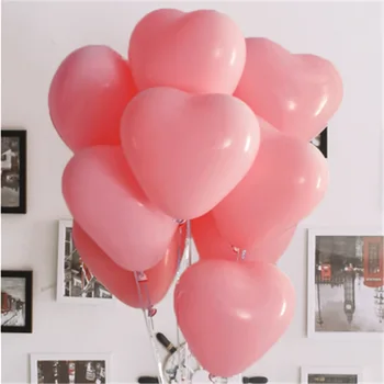 30pcs Láska Tvarované Balón Svadobné Izba Dekorácie Tovaru v Tvare Srdca Termín Svadby, Romantické Rozloženie izieb