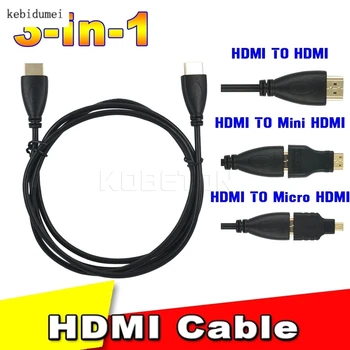 30pcs/set kompatibilný s HDMI na Mini /Micro kompatibilný s HDMI Adaptér Mužov a Žien Converter pre PS3 HDTV Pozlátený Konektor, HD