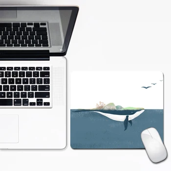 30x25cm Krásne veľryba Malej Veľkosti podložka pod Myš roztomilý Zamykanie Okraji Rýchlosť Gamer Mousepad na Úrad Notebook Notebook mat najlepší darček