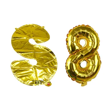 32inch Číslo Balón Rose Gold Balón Konfety Chrome Ballon Narodeninovej Party Svadobné Dekorácie Dieťa Výročie Globos Kovové