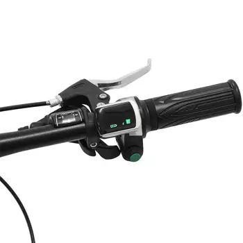 36V 48V Elektrický Bicykel Plyn Grip LCD Displej Motocykel E-bike Riadidlá Plyn Grip Požičovňa Diely Príslušenstvo