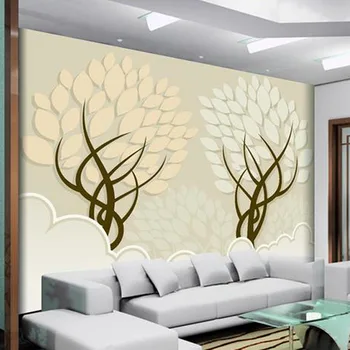 3D Abstraktné Strom nástennú maľbu, Tapety HD Photo Nástenné Maľby pre Obývacia Izba TV Pozadie Zariadené a Moderné Tapety Kotúčoch Vlastná Veľkosť