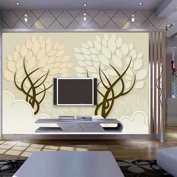 3D Abstraktné Strom nástennú maľbu, Tapety HD Photo Nástenné Maľby pre Obývacia Izba TV Pozadie Zariadené a Moderné Tapety Kotúčoch Vlastná Veľkosť