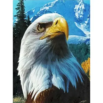 3D Diamond Maľovanie Eagle Diy Plavidlá Súpravy Pre Dospelých Zvierat Obraz Domova Wall Art 5D Diamond Výšivky Maľovanie Drahokamu