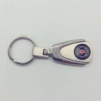 3D Kovov Kvapka Vody Keychain Pre SAAB SCANIA Znak Kľúč Reťazca Krúžok Keyring Keychain Obchod Auta (Logo auta styling chaveiro