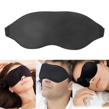3D Spanie Očná Maska Cestovné Očný Tieň Spánku Maska Čierna Maska Obväz na Oči na Spanie