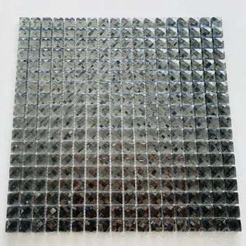 3D Tmavo Sivá Mozaikové Dlaždice Stenu