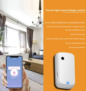 3ks Smart WiFi Svetelný Senzor AI Automatické Prepojenie Vykonanie Jas Detekcie Prepínač Tuya APP Riadenie Smart Home Automation