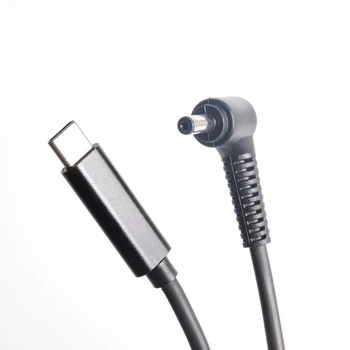 (4.0x1.35mm) USB Typu C PD Prenosný Nabíjací Kábel Kábel Dc Napájací Adaptér DC Converter 4.0*1.35 mm Muž v Pravom Uhle 90 Stupňov