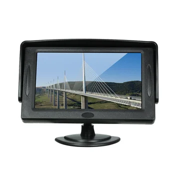 4.3 Palcov 16:9 Displej TFT Farebný Displej slnečnej Clone Auta Monitor LCD Panel Obrazovky Parkovanie Stojan Monitora Typ