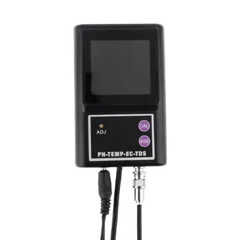 4-v-1 Kvalita Vody Analyzer on-Line Monitorovanie pH Teplota ES TDS Meter Tester pre Akvária, Rybníky, Poľnohospodárstvo PH-260