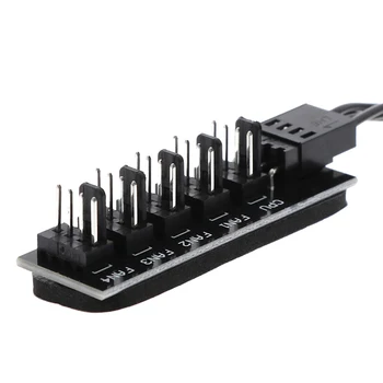 40 cm 1 až 5 4-pinové PWM CPU Chladič/ Vec/ Chasis Chladiaci Ventilátor Napájacieho Kábla Hub Rozbočovač Adaptér Čiernom Puzdre Bunda