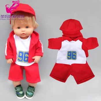 40 cm baby doll šport set tričko, nohavice spp 42cm Nenuco bábika oblečenie Ropa y su Hermanita 16-palcové baby doll oblečenie