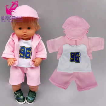 40 cm baby doll šport set tričko, nohavice spp 42cm Nenuco bábika oblečenie Ropa y su Hermanita 16-palcové baby doll oblečenie