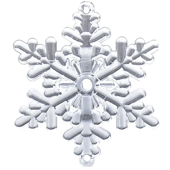 40PC Snowflake Cencúľ Vianočné Ozdoby Nový Rok Krištáľové Ozdoby na Vianočný Stromček a Transparentné Ozdoby