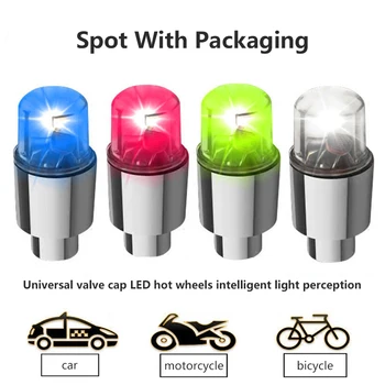 4pcs/2ks LED Bicykel, Auto, SUV, Motocykle Kolies, Pneumatiky Pneumatiky Kmeňových LED Svetlo Spp Kryt, Bleskové Svetlo na Čítanie Auto Pneumatiky Príslušenstvo