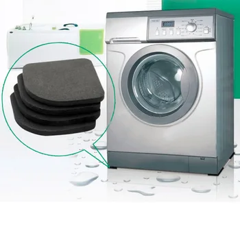 4pcs Multifunkčné Chladnička Anti-vibračná Podložka Podložka Pre práčka Šok Podložky protišmykové Rohože Set Kúpeľňových Doplnkov