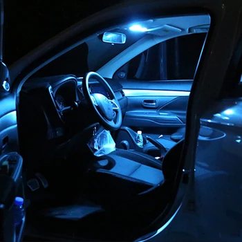 4x bezchybné Auto LED Žiarovky Auto, Interiér Svetla Kit Pre Mitsubishi Pajero 2007 2008 Dome Svetlá na Čítanie batožinového priestoru Lampy