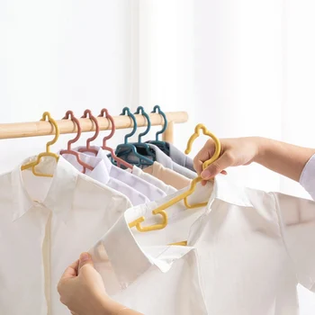 5 KS Univerzálny Stojan na Sušenie bielizne Plastové Seemless Anti-slip Dospelých Oblečenie Rack Tvorivé Zavesenie Oblečenia Rovnátka Oblečenie Rack