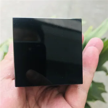 5 cm Prírodná Čierna Obsidián Kremeň Kocka Crystal Kameň Leštené Vzorky Minerálov Liečivý Kameň Domáce Dekorácie
