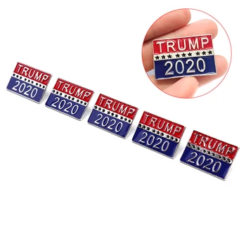 5 ks Kovové Odznak Trump 2020 Smalt Kolíky Amerike Predseda Republikánskej Kampaň Politických Brošňa Kabát Šperky, Brošne
