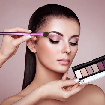 5 ks Pro Eye make-up Sada štetcov Make-Up Štetec Kozmetika Krása Nástroje Eyeshadow Očné linky, Obočia, Pier Prenosné Make-Up