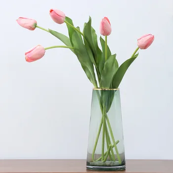 5 ks Skutočný Dotyk Kvety Latex Tulipány Krása Kvetu Umelé Kytice Falošné Kvetinové Svadobné Kytice Kvety Zdobia