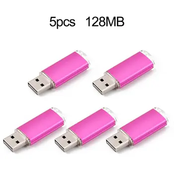 5 ks Tvorivé Mini USB Flash, 128MB USB2.0 Pero Riadiť Externé pamäťové Flash Pamäť, USB kľúč Pre Notebook PC