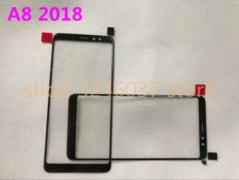 5 ks čierne Originálne NOVÉ Náhradné LCD Predné Dotykové Obrazovky Sklo, Vonkajší Objektív Samsung A8 2018 a530 a8plus a730