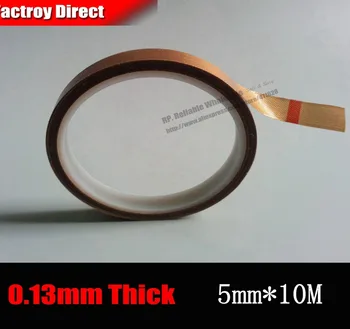 (5 mm *10 M*0.13 mm), Samostatné AdhesiveTeflon Pásky Vysokej Teplote Odolný Proti Oderu na LCD LED, Tepelné Tesnenie Spotrebič