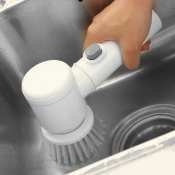 5 v 1, Prenosné Elektrické Čistiaca Kefa pre Kúpeľňa Umývadlo na Umývanie Nástrojov Auta