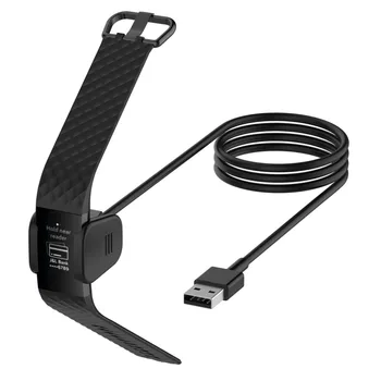 55/100 cm Náhradné Nabíjačky pre Fitbit Poplatok 3 USB Nabíjací Kábel, Kábel Klip Dock pre Fitbit Charge3 Fitness Aktivity Tracker